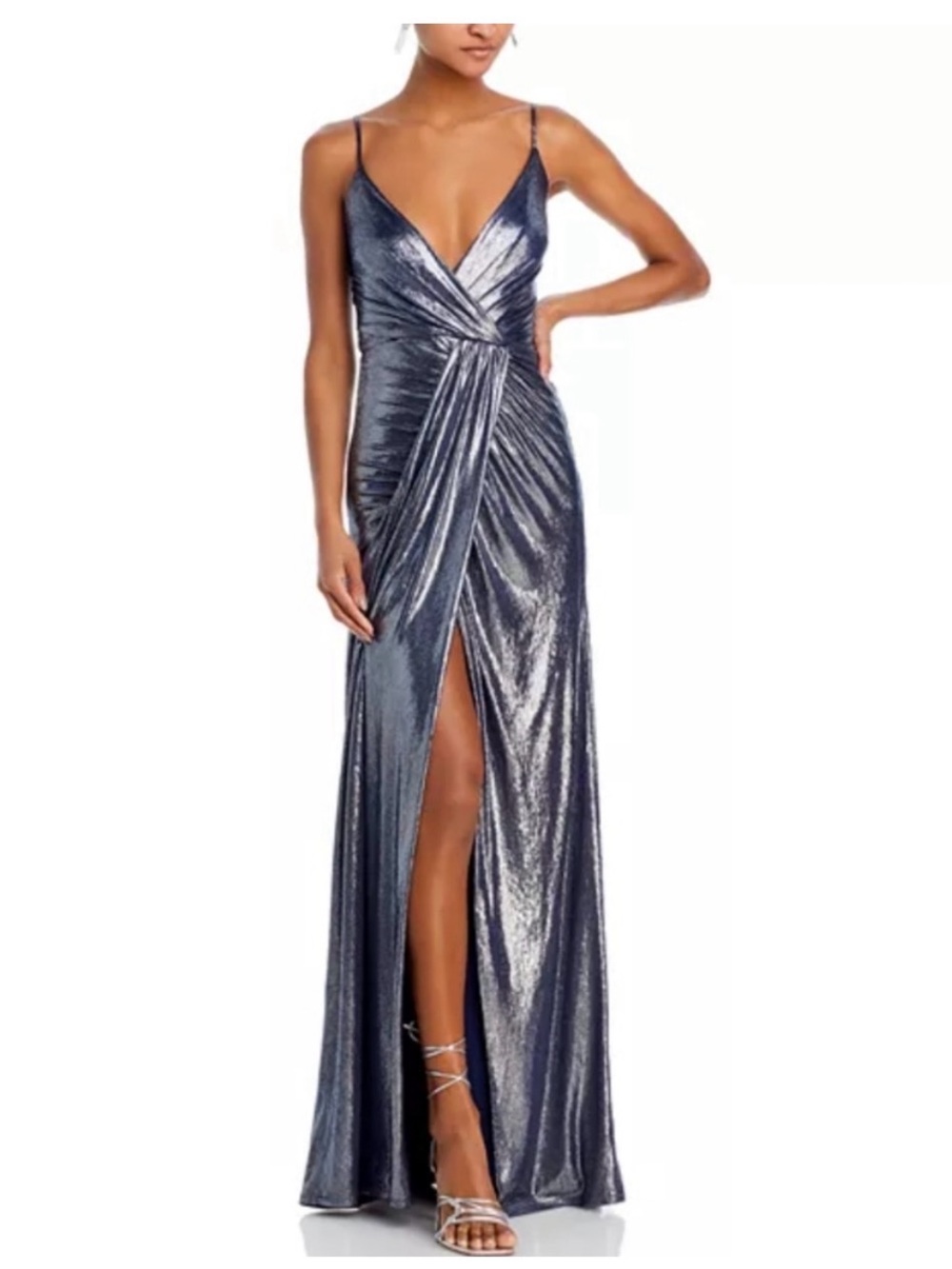 Ramy Brook Kade metallic Maxi night gown